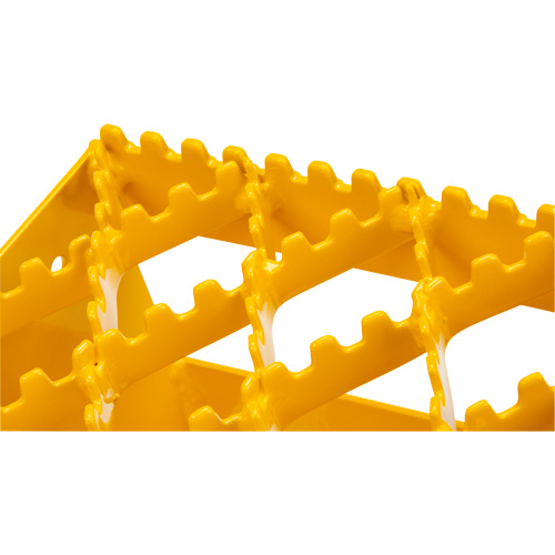 Ice Chocks, Steel, Yellow, 8-1/16" W x 10-5/8" D x 8-13/16" H Mukwa Safety Services