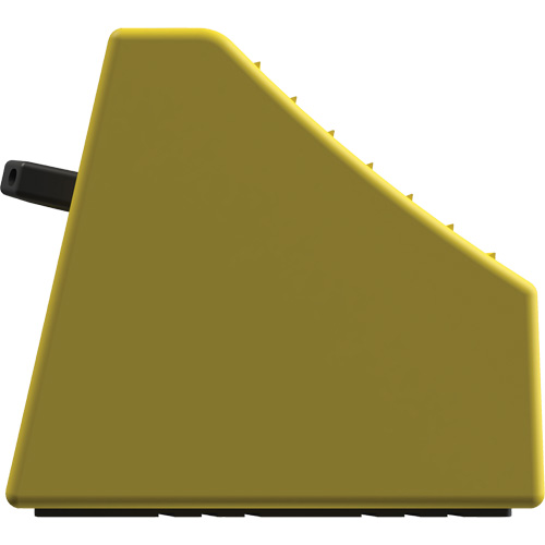 Checkers Safety Heavy-Duty Ultra Class Mining Wheel Chock without Bracket, HDPE, Yellow, 14-1/2" W x 17-1/2" D x 16" H Mukwa Safety Services