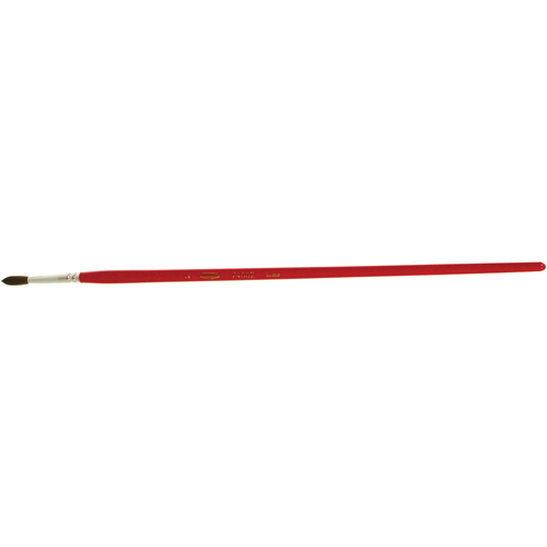 Round Marking Paint Brush, 5/32" Brush Width, Camel Hair, Wood Handle Mukwa Safety Services