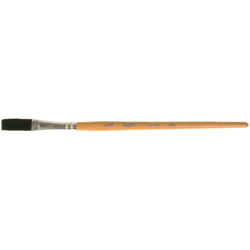 One Stroke Paint Brush, 3/8" Brush Width, Ox Hair, Wood Handle Mukwa Safety Services