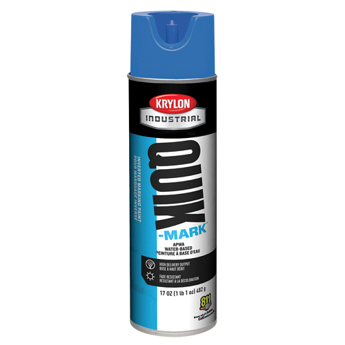 Industrial Quik-Mark Water-Based Inverted Marking Paint, 17 oz., Aerosol Can Mukwa Safety Services
