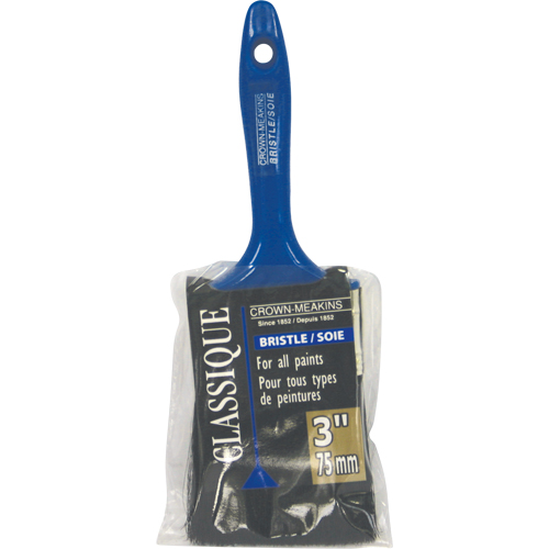 Classic Paint Brush, Bristle, Plastic Handle, 3" Width Mukwa Safety Services