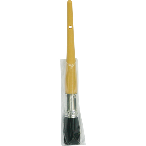 Oval Paint Brush, Bristle, Plastic Handle, 21/32" Width Mukwa Safety Services