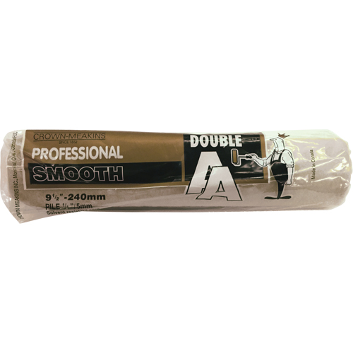 Professional AA Synthetic Paint Roller Cover, 6 mm (1/4") Nap, 240 mm (9-1/2") L Mukwa Safety Services