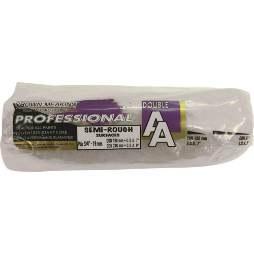 Manchon de rouleau &agrave; peinture synth&eacute;tique professionnel AA, Nap 19 mm (3/4"), 240 mm (9-1/2") l Mukwa Safety Services