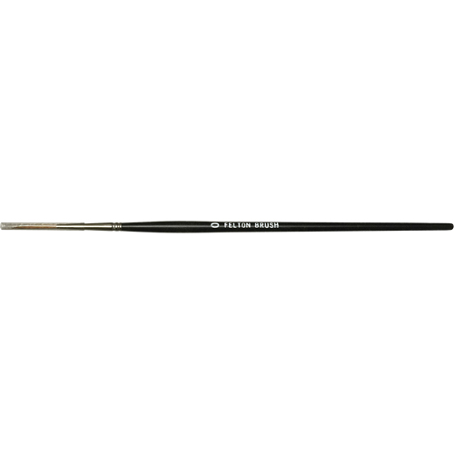 Pinceau plat pour artiste, Largeur de la brosse de 6 mm, Martre rouge, Manche &agrave; Bois Mukwa Safety Services