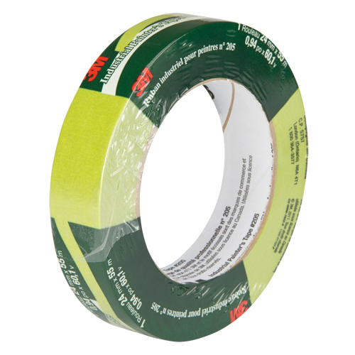 Painter's Masking Tape 205, 24 mm (1") x 55 m (180'), Green Mukwa Safety Services