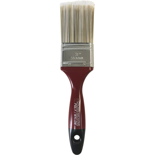 Semi-Pro Paint Brush, Poly/Nylon, Wood Handle, 2" Width Mukwa Safety Services