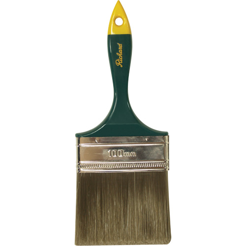 Premier Series Paint Brush, Polyester, Plastic Handle, 4" Width Mukwa Safety Services