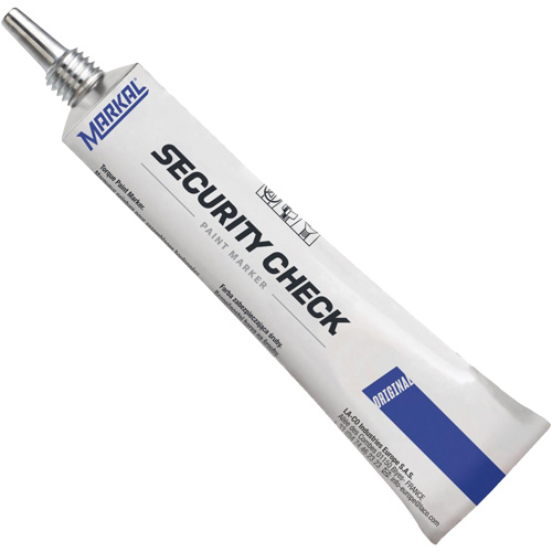 Security Check Paint Marker, 1.7 oz., Tube, Blue Mukwa Safety Services