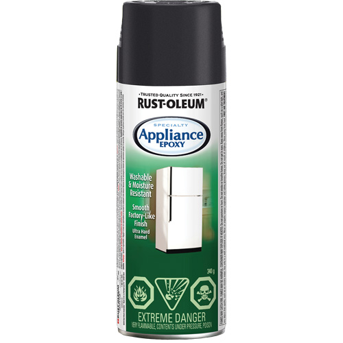 Specialty Appliance Epoxy, Black, 340 g, Aerosol Can Mukwa Safety Services
