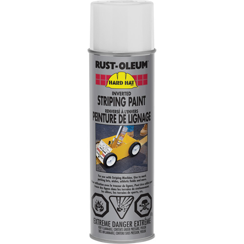 Inverted Marking Paint Spray, White, Aerosol Can Mukwa Safety Services