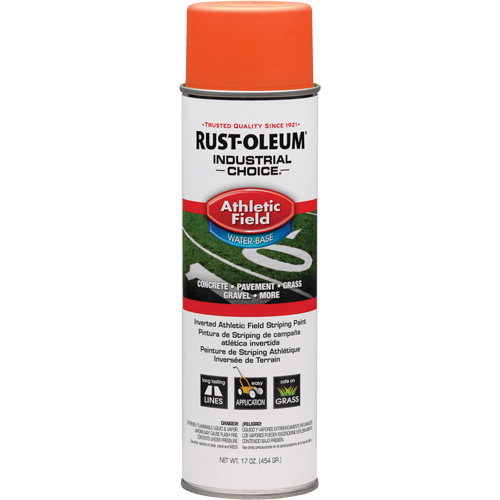 AF1600 Athletic Field Striping Paint, Orange, Aerosol Can Mukwa Safety Services