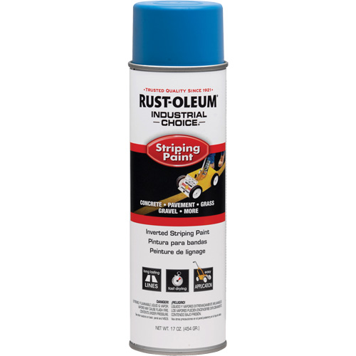 S1600 System Inverted Striping Paint, Blue, Aerosol Can Mukwa Safety Services