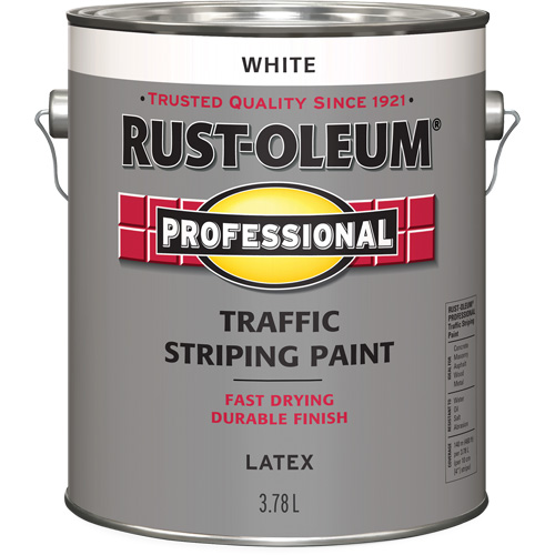 Peinture pour traçage de lignes de circulation, Blanc, 3,78 L, Cruche Mukwa Safety Services