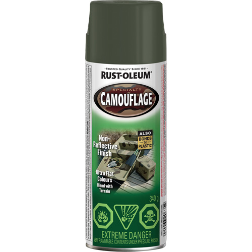Peinture de camouflage Sp&eacute;cialit&eacute;, Canette a&eacute;rosol, Vert arm&eacute;e Mukwa Safety Services