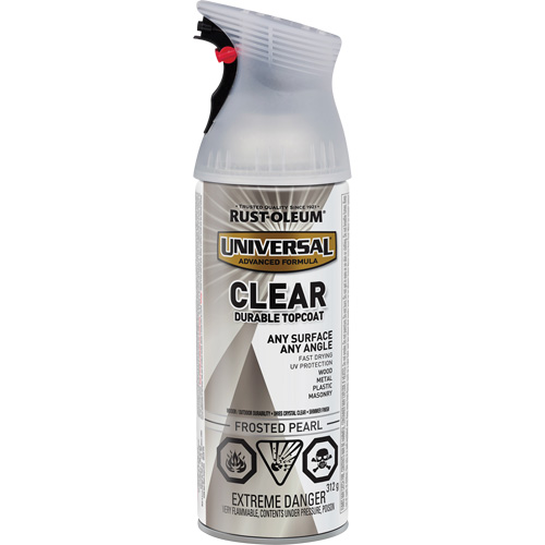 Universal Durable Top Coat, 312 g, Aerosol Can, Frosted Pearl Mukwa Safety Services