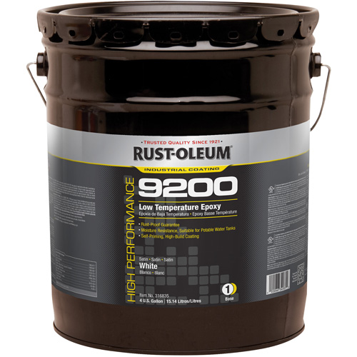 Composant de base &eacute;poxydique &agrave; basse temp&eacute;rature du syst&egrave;me 9200, Blanc, 4 gal., Seau Mukwa Safety Services