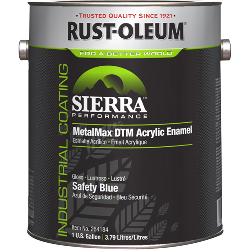 &eacute;mail acrylique DTM Sierra Performance MetalMax Plus, Gallon, Bleu Mukwa Safety Services