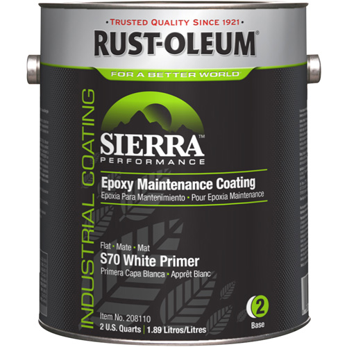 Composant de base pour appr&ecirc;t acrylique &eacute;poxydique &agrave; base d'eau Sierra Performance S70/S71, Gallon, Blanc Mukwa Safety Services
