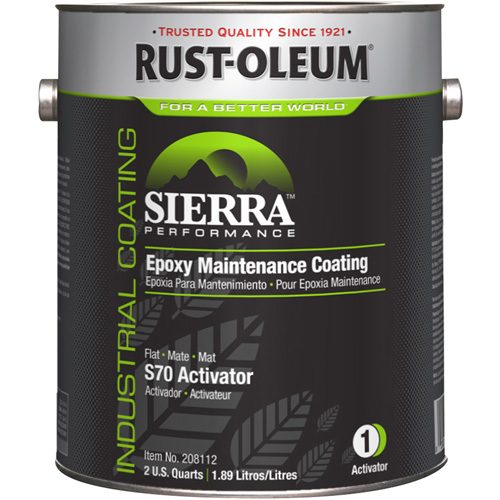 Activateur pour appr&ecirc;t acrylique &eacute;poxydique &agrave; base d'eau Sierra Performance S70/S71, Gallon, Blanc Mukwa Safety Services