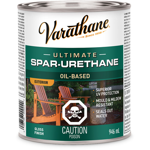 Rev&ecirc;tement &agrave; fini diamant pour bois Varathane, 946 ml, Transparent, Brillant Mukwa Safety Services