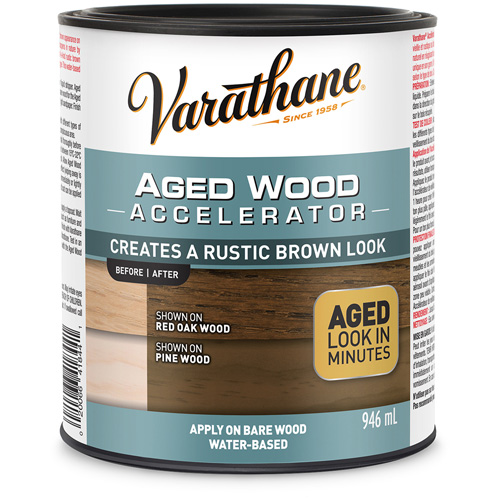 Acc&eacute;l&eacute;rateur de vieillissement du bois Varathane, 946 ml, Brun rustique Mukwa Safety Services