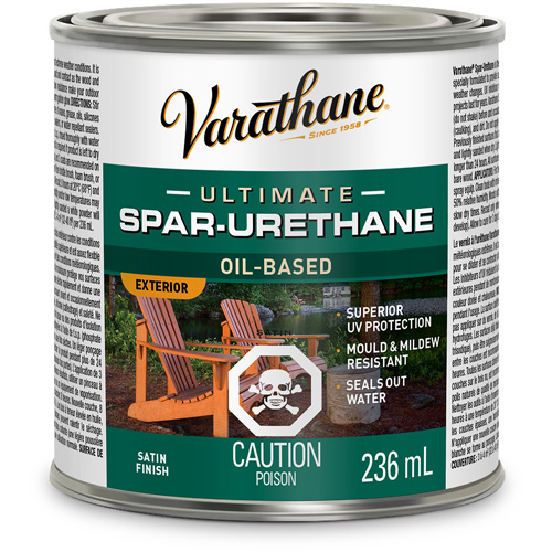 Fini diamant pour bois Varathane ext&eacute;rieur, 236 ml, Transparent, Satin Mukwa Safety Services