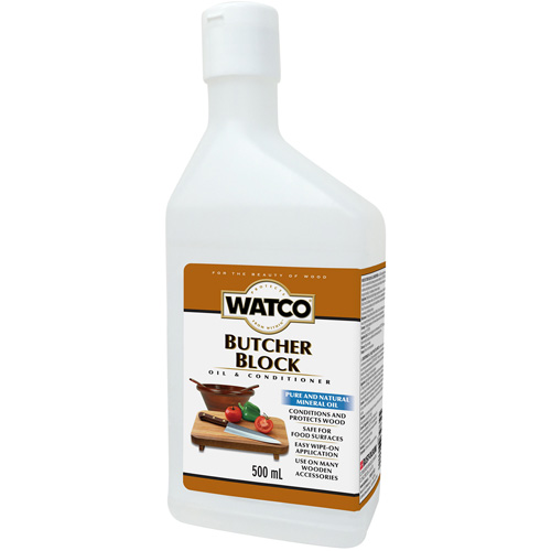Watco&reg; Butcher Block Oil & Wood Conditioner, 473 ml, Clear, Transparent Mukwa Safety Services