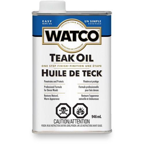 Huile de teck Watco, 946 ml, Transparent, Transparent Mukwa Safety Services