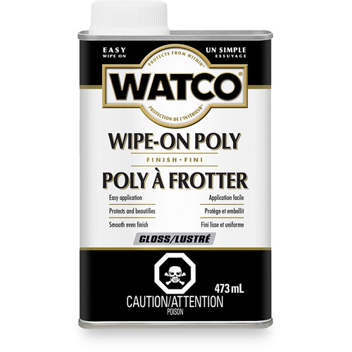 Teinture &agrave; essuyage en poly Watco, 473 ml, Transparent, Brillant Mukwa Safety Services