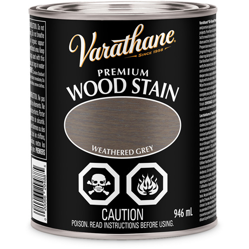 Teinture pour le bois de qualit&eacute; sup&eacute;rieure Varathane, 946 ml, Gris vieilli Mukwa Safety Services