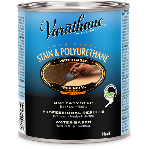 Teinture et rev&ecirc;tement &agrave; base de polyur&eacute;thane en une seule &eacute;tape Varathane, 946 ml, Provincial Mukwa Safety Services
