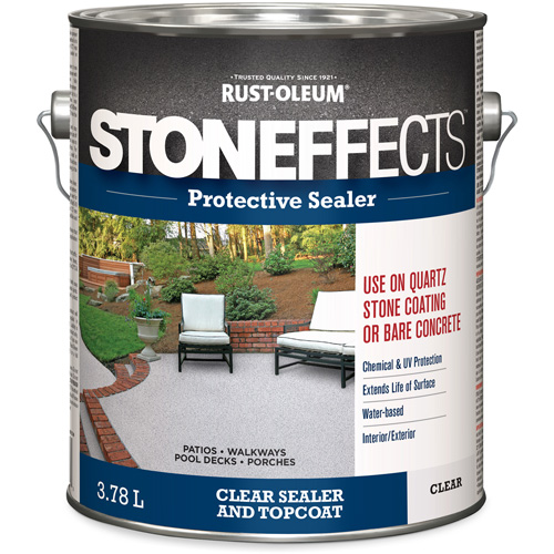 Stoneffects Protective Concrete Sealer, 3.78 L, Water-Based, Transparent, Clear Mukwa Safety Services