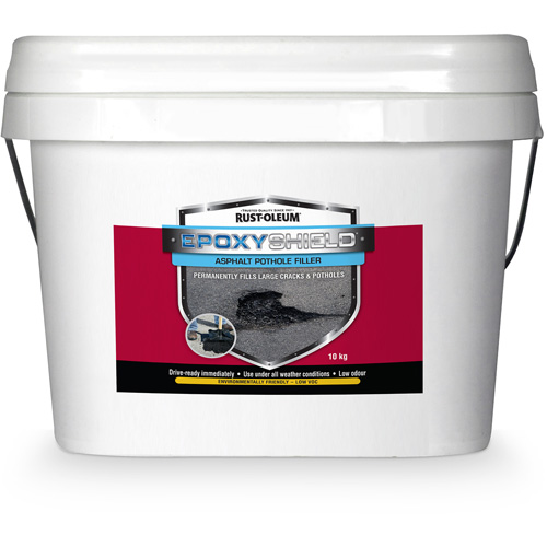 Remplisseur de nids-de-poule dasphalte EpoxyShield, Seau, Noir Mukwa Safety Services