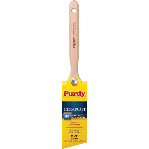 Pinceau Clearcut Glide, Poly/nylon, Manche Bois, Largeur de 2" Mukwa Safety Services