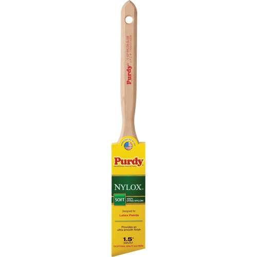 Pinceau Nylox Glide, Nylon, Manche Bois, Largeur de 1-1/2" Mukwa Safety Services