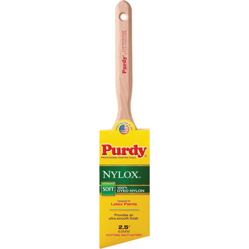 Pinceau Nylox Glide, Nylon, Manche Bois, Largeur de 2-1/2" Mukwa Safety Services