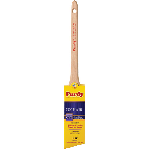 Ox-O-Angular Brush, Ox Hair, Wood Handle, 1-1/2" Width Mukwa Safety Services