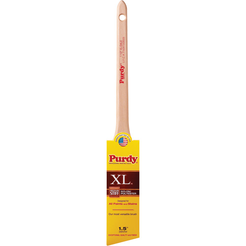XL Dale Paint Brush, Poly/Nylon, Wood Handle, 1-1/2" Width Mukwa Safety Services