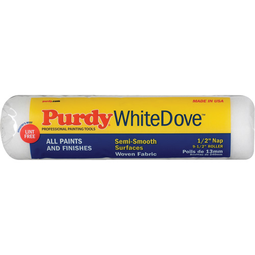 Dove Roller Cover, 12.7 mm (1/2") Nap, 240 mm (9-1/2") L Mukwa Safety Services