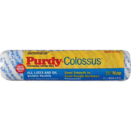 Colossus Roller Cover, 12.7 mm (1/2") Nap, 240 mm (9-1/2") L Mukwa Safety Services