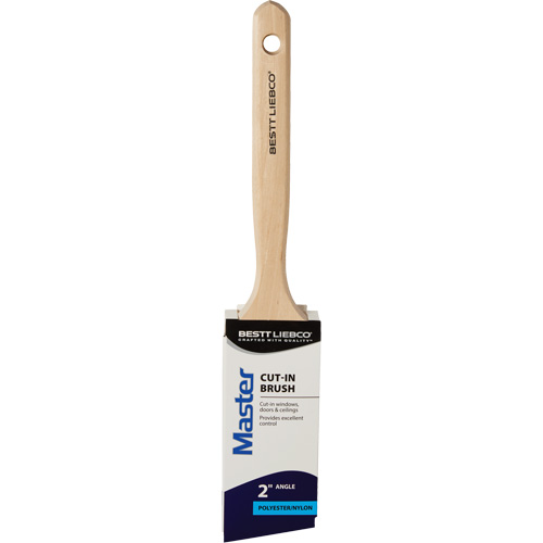 Master Cut-In Brush, Poly/Nylon, Wood Handle, 2" Width Mukwa Safety Services