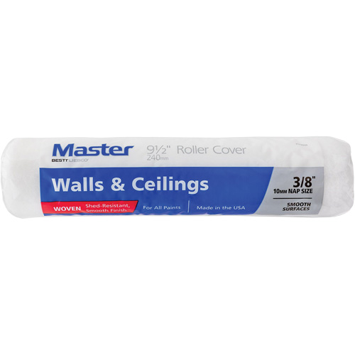 Master Woven Roller Cover, 10 mm (3/8") Nap, 240 mm (9-1/2") L Mukwa Safety Services