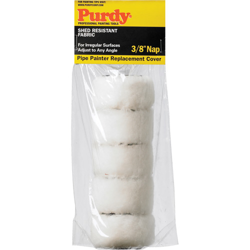 Pipe Painter Roller Refill, 10 mm (3/8") Nap, 177.8 mm (7") L Mukwa Safety Services