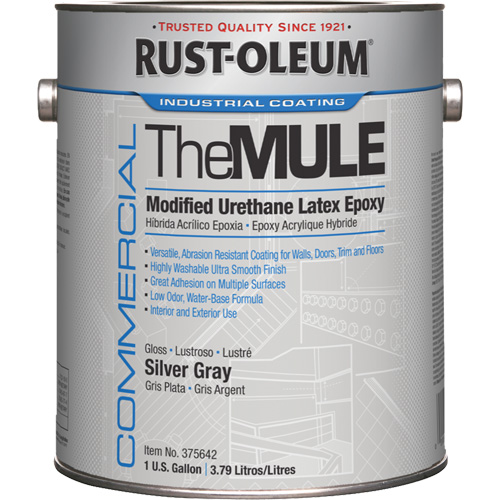 &eacute;poxy en latex d'ur&eacute;thane modifi&eacute;, Gris argent&eacute;, Gallon Mukwa Safety Services