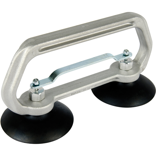 Appareils &agrave; ventouses - Ventouse double industrielle, 50 lb Capacit&eacute;, 4", Barre &agrave; tirer, 10" Longueur de la manche Mukwa Safety Services
