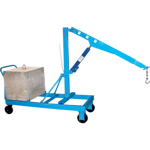 Potences de levage - Fl&egrave;che inverse, Lev&eacute;e 8', 2000 lb (1 tonne), 57" bras, 78" ha Mukwa Safety Services