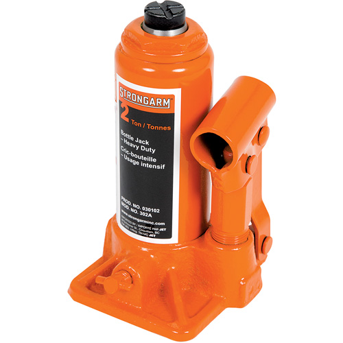 302A Cric-bouteille, 2 tonnes, Hydraulique &agrave; main, 12-1/2" Hauteur &eacute;lev&eacute;e Mukwa Safety Services