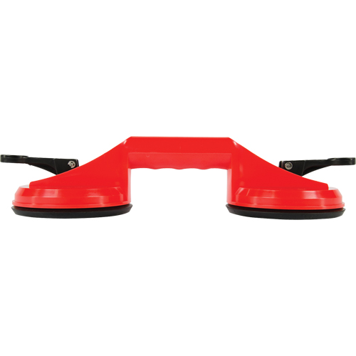 Manually Operated Hand Vacuum Cups - Double Handcup, 66 lbs. Capacity, 4-5/8", Lever, 13" Handle Length Mukwa Safety Services